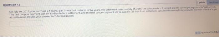  quickly please I just want the final answer. Question 13 points