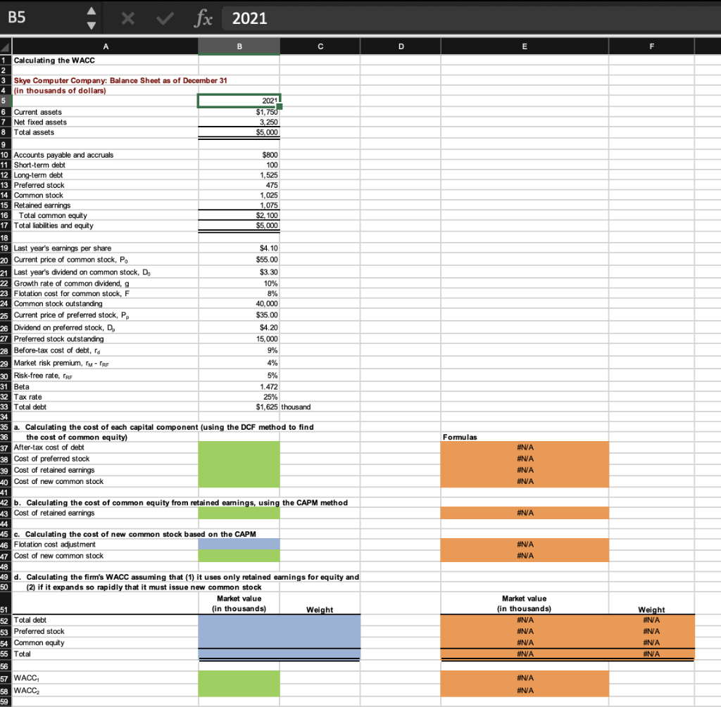 (in thousands of dollars): Skye's earnings per share last year were $4.10.