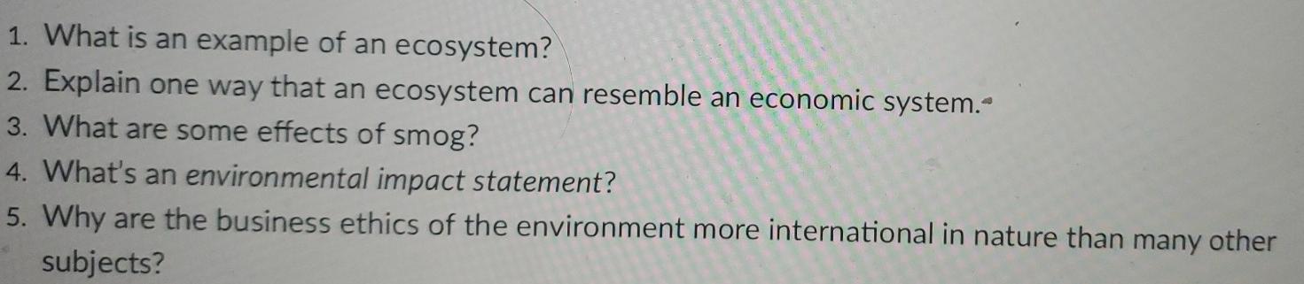 please answer all five! I need help on all five skip