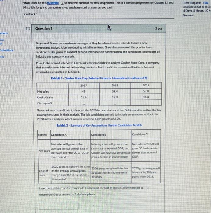  Please click on this hyperlink to find the handout for this