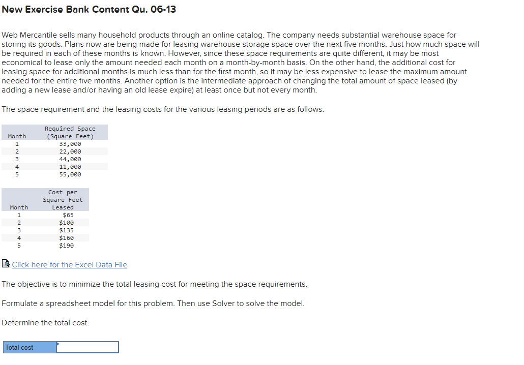  New Exercise Bank Content Qu.06-13 Web Mercantile sells many household products