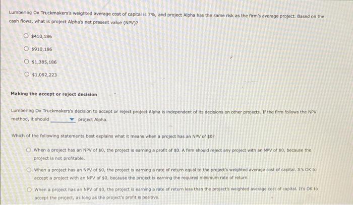 (NPV) rule is considered one of the most common and preferred criteria