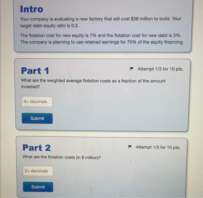  please answer it right Intro Your company is evaluating a new