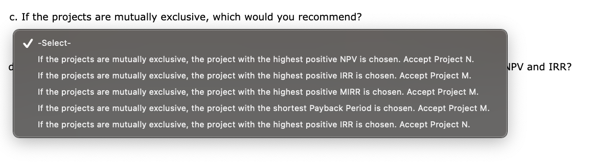 this year's capital budget. After-tax cash flows, including depreciation, are as follows: