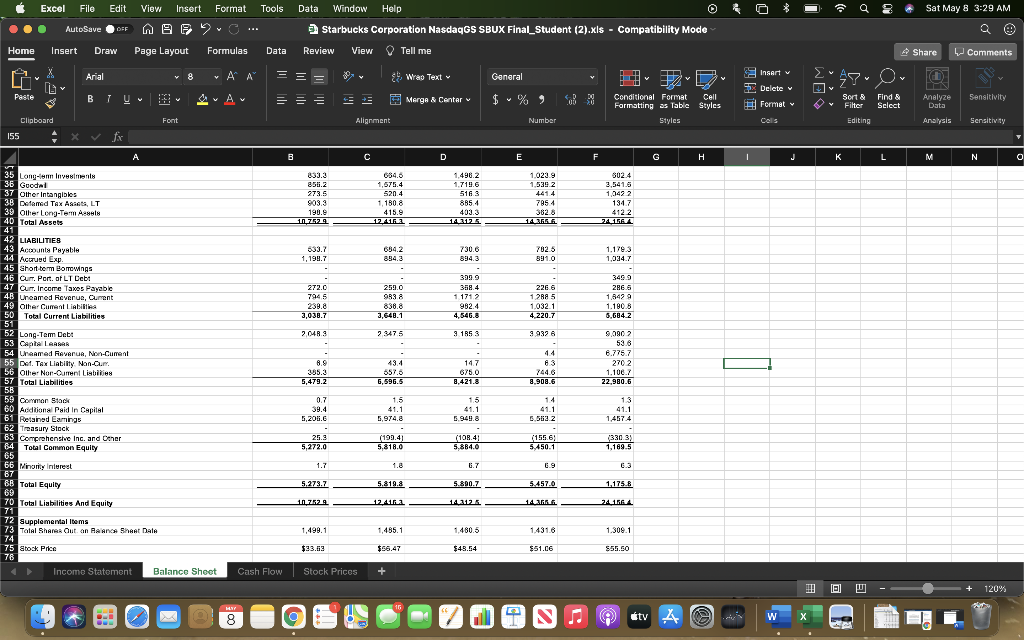 was $56.81 and you sold the stock at $68.14 at the end