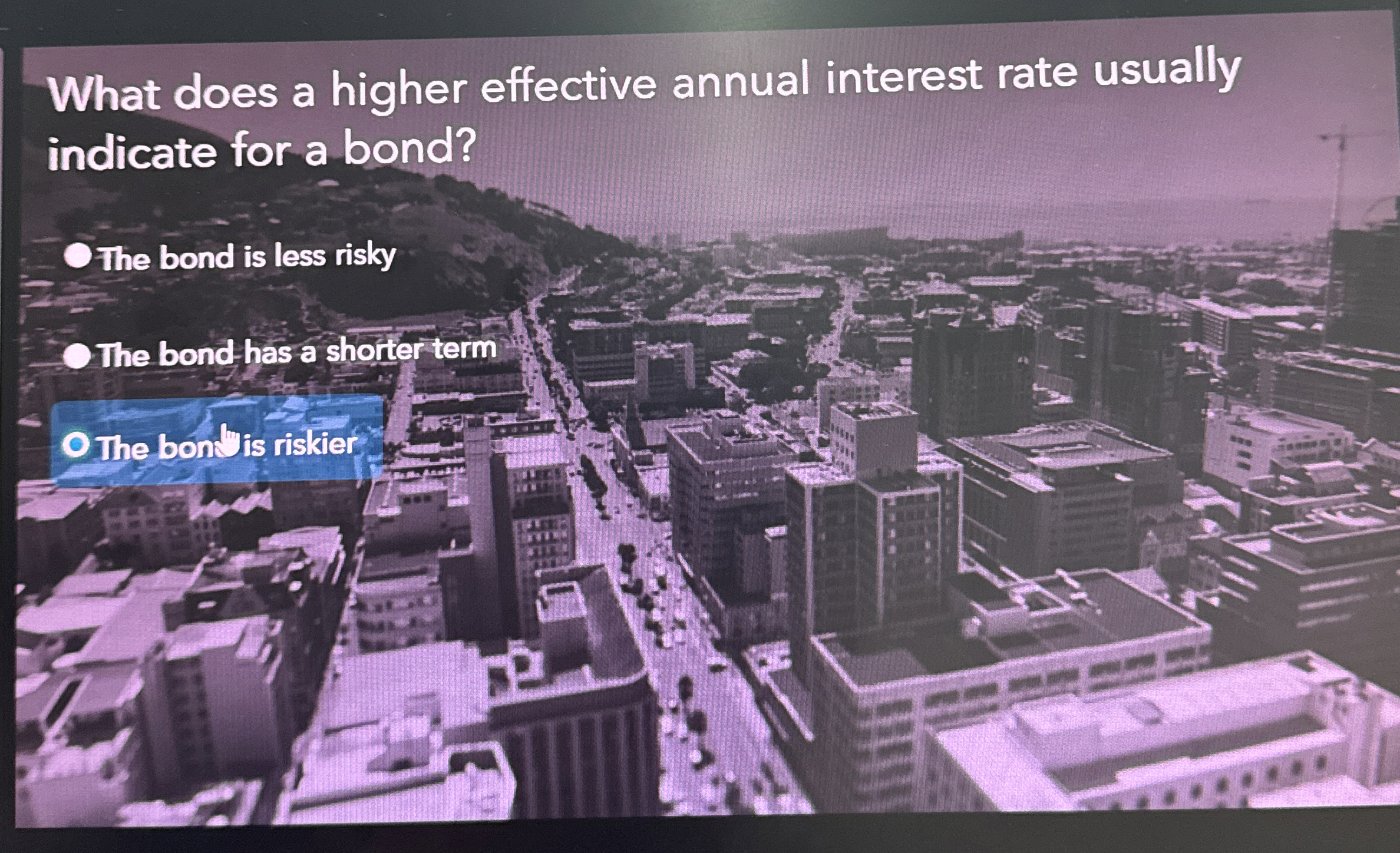  What does a higher effective annual interest rate usually indicate for