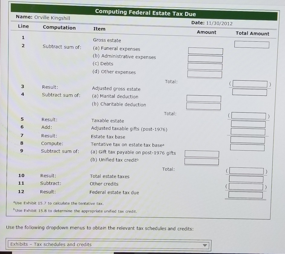 When Orville Kingshill died in 2012, he left an estate valued at
