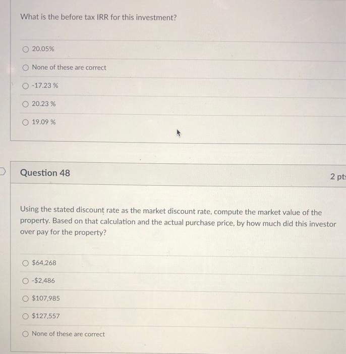 questions Purchase price $800,000 LTV 75% Term & Am 15 years Interest