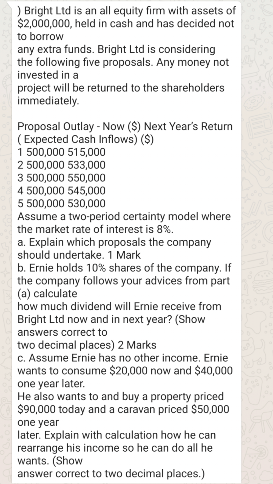  please help me solve this fast. thanks ) Bright Ltd is