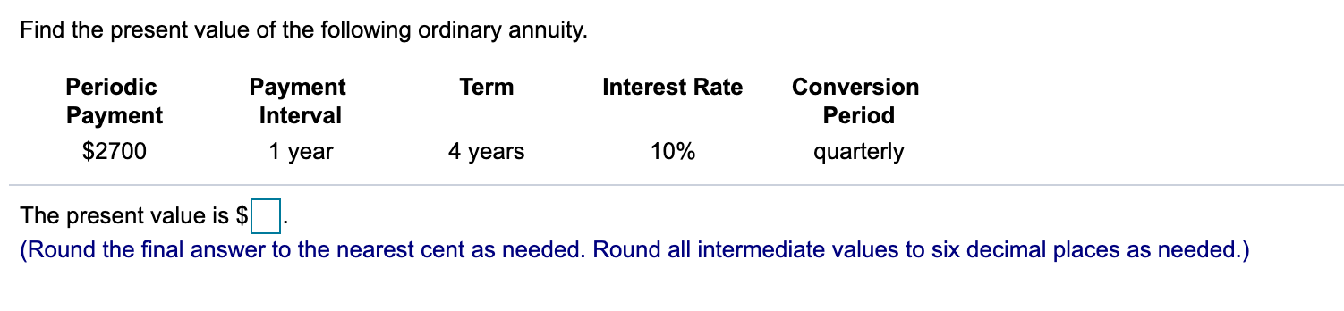 Ordinary General Annuities - Finding the FV. Please do these correctly as