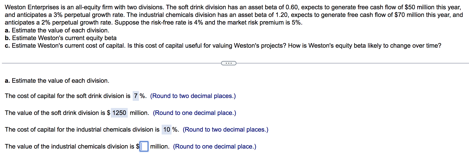 For the Above, Please answer the blank and the rest of questions