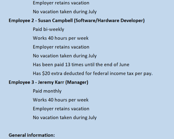 CPP 5.45% EI 1.58% Facts: Employee 1 - Sakura Tanaka (Sales and
