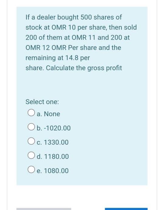 12% per year. if monthly lease payments are 330 OMR. How much