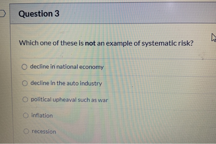  Question 3 Which one of these is not an example of