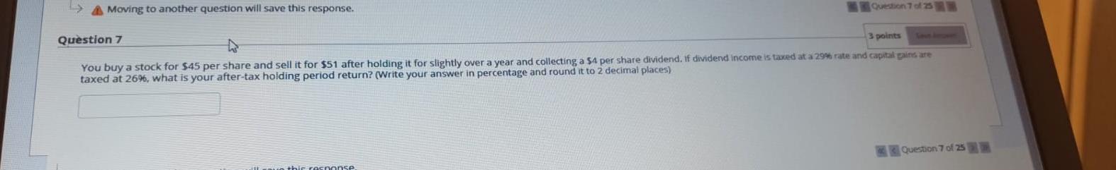 25 Question 11 2 points Suppose a stock index contains the stock