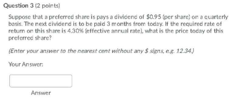 Can someone do this question? Question 3 (2 points) Suppose that a