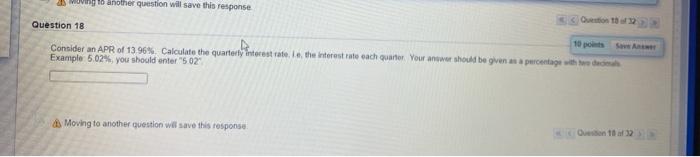 wung 16 another question will save this response Question 18 Consider