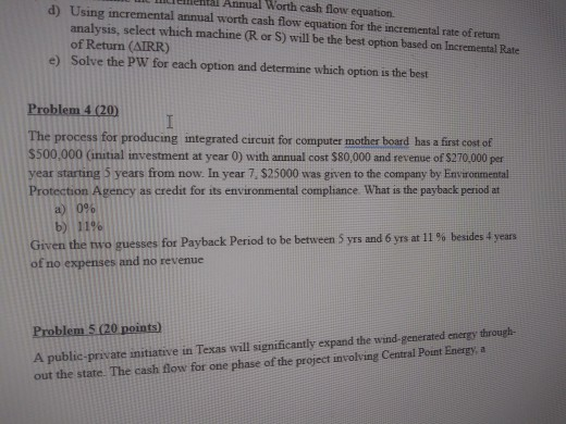  #4 please do the whole problem. use econmonic symbols. not excel