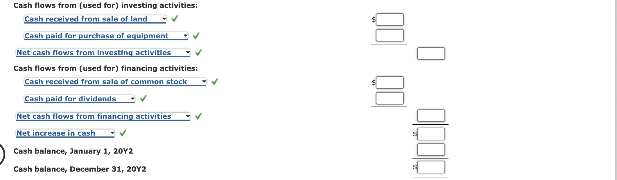 and end of the year are as follows: End of Year Beginning