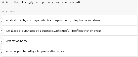 the following is NOT deductibleon ScheduleA? SELECTONE Home mortgage interest. b Charitable