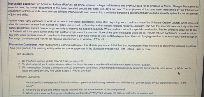 of which the Initial Post is worth 35 points, and the Peer