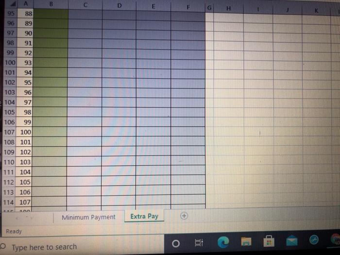 Starting Balance $2,000 Interest Rate 1.75% per month Note: This is an