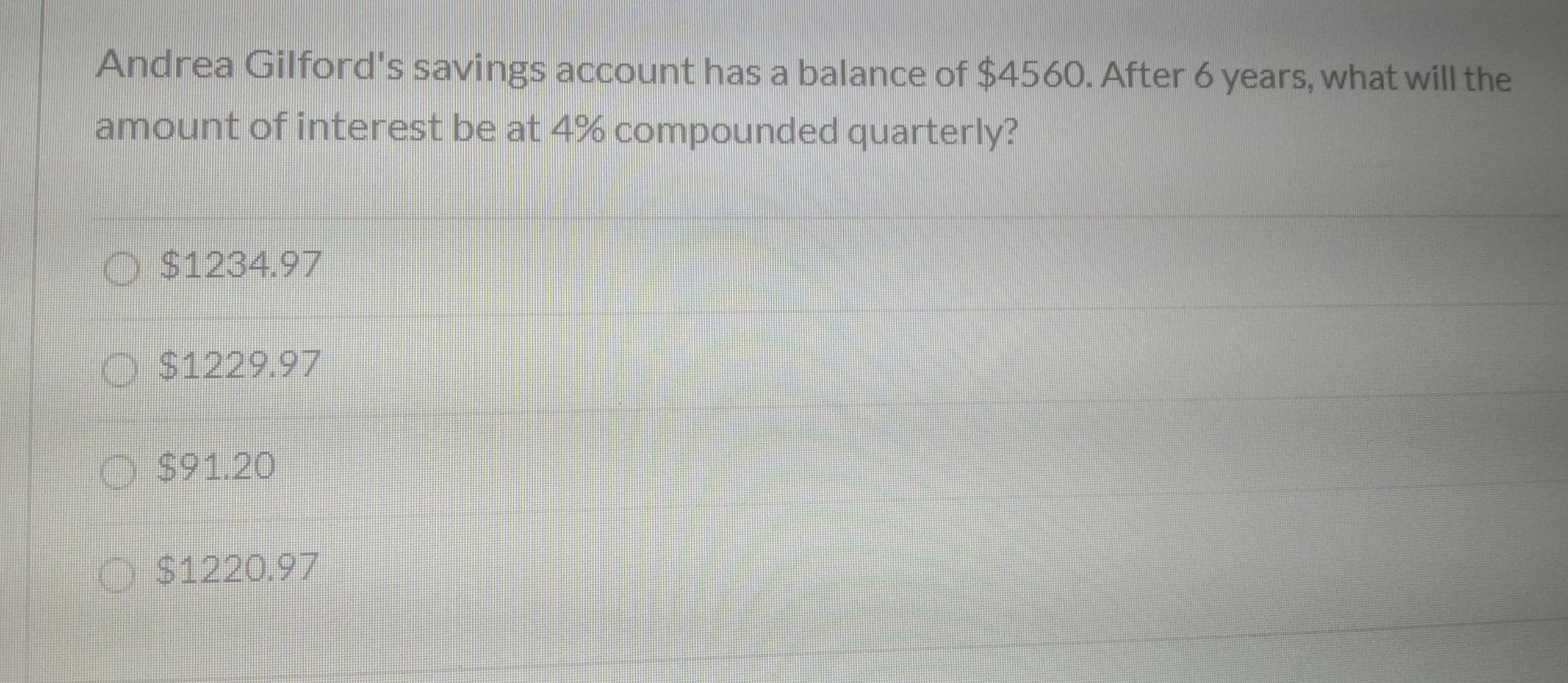 problem. Round interest to the nearest percent and time to the nearest