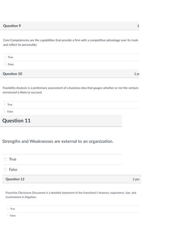  Question 9 2 2 Core Competencies are the capabilities that provide
