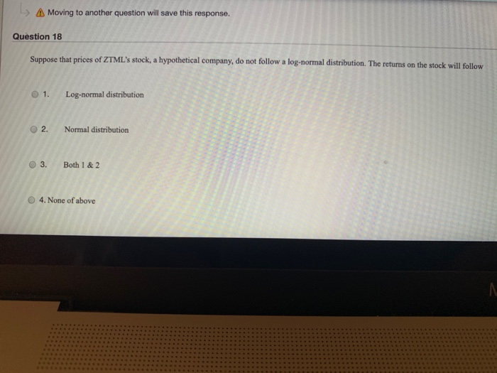nodes 4. None of above Question 15 Suppose that a binomial tree