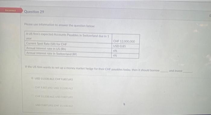 this needs correction mandincin Picare use intormation to anwer the question below: