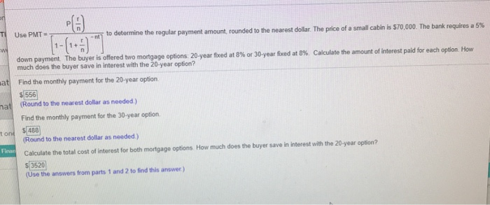  Ti Use PMT to determine the regular payment amount, rounded to