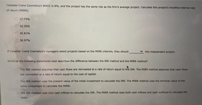 are reinvested at the same rate equal to the IRR. However, in