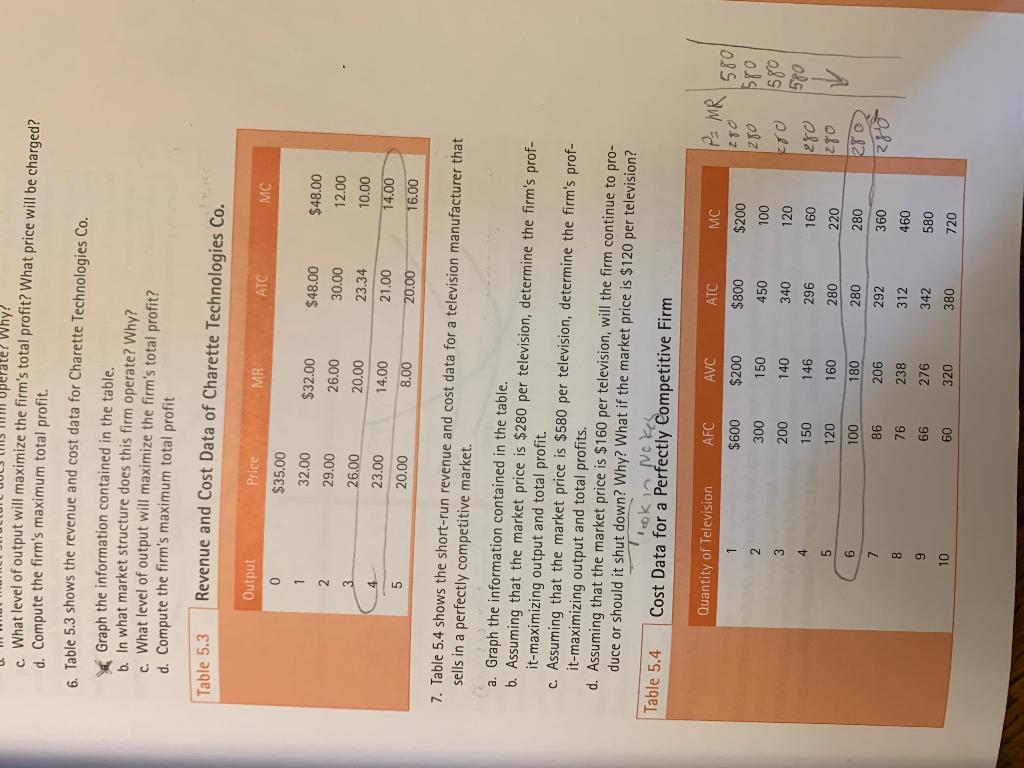 Please solve question 6 and question 7. Refer to the circled portion
