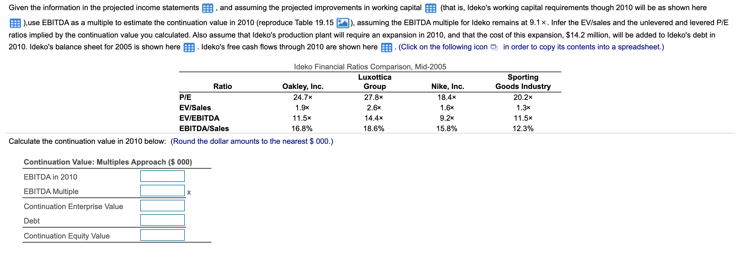 Gross Profit 36,400 45,627 51,217 57,338 64,031 71,352 Sales and Marketing (25,135)