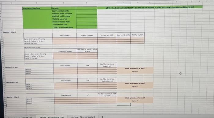 considering costs $47,000. The dealer has given him three paymest options: 1.