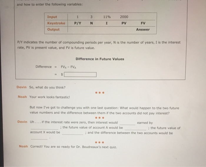 value of money, you can determine the future value of an amount