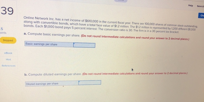  Help Save & 39 Online Network Inc. has a net income