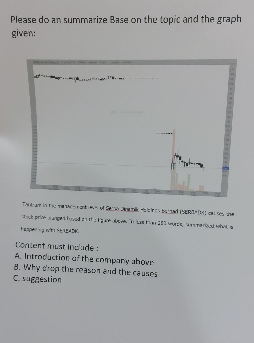  Please do an summarize Base on the topic and the graph