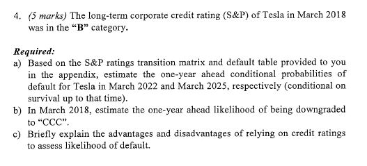  **There is no more information given** (5 marks) The long-term corporate