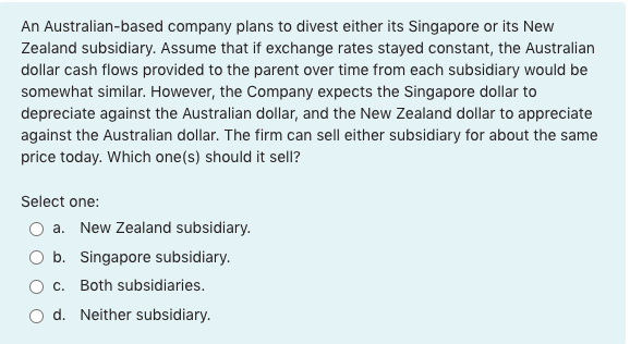 PLEASE HELP ASAP, THANK YOU, UPVOTE WILL BE GIVEN An Australian-based company