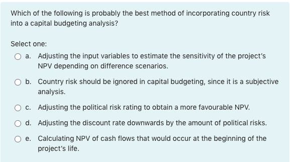 plans to divest either its Singapore or its New Zealand subsidiary. Assume