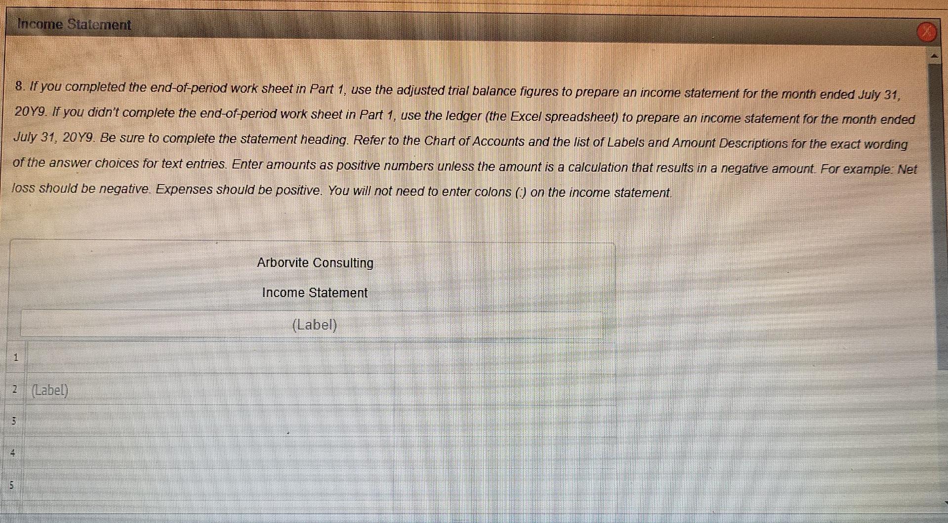 balance figures to prepare an income statement a statement of owner's equity,