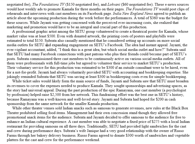 the case. Leave the actual column blank. 2. Using the budget prepared