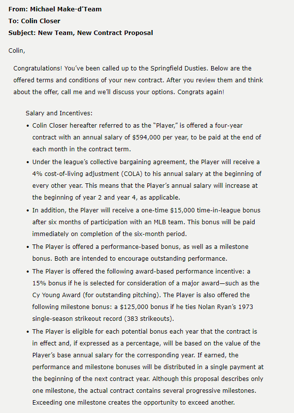 Colin Closer has been playing baseball since he was five years old