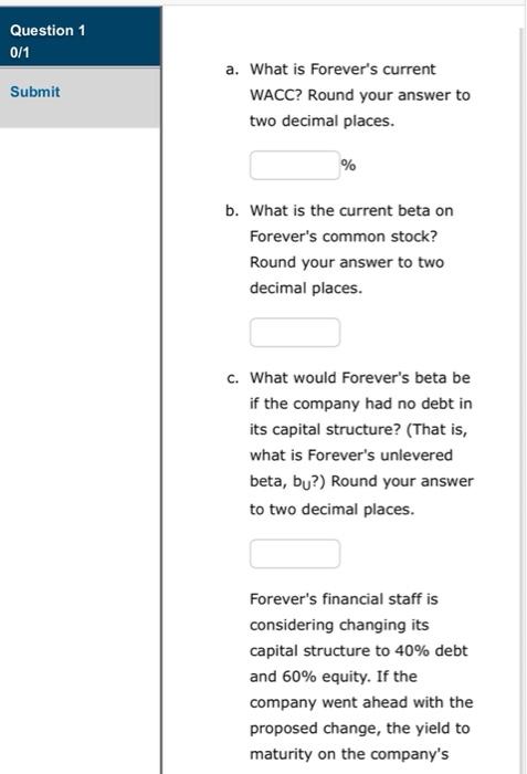 the market risk premium (TM - FRF) is 5%. Using the CAPM,