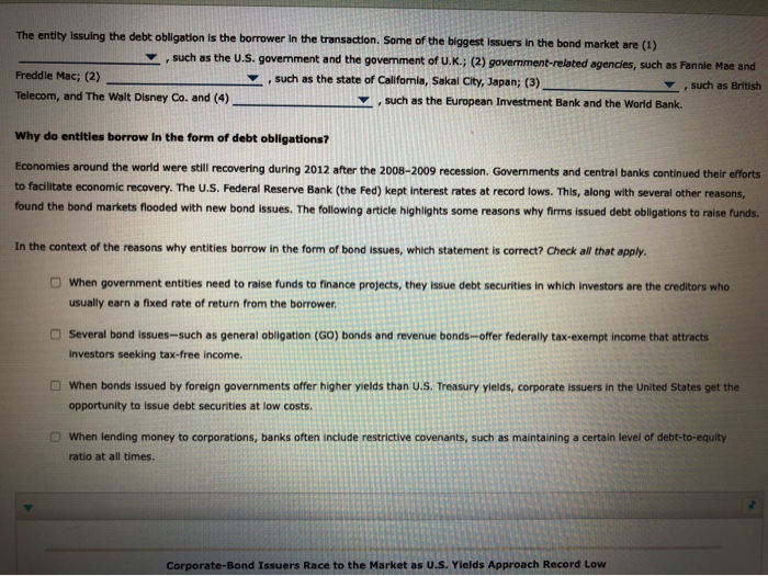 fixed-Income securities: What does it means for the issuer and the Investor?