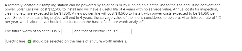 A remotely located air sampling station can be powered by solar