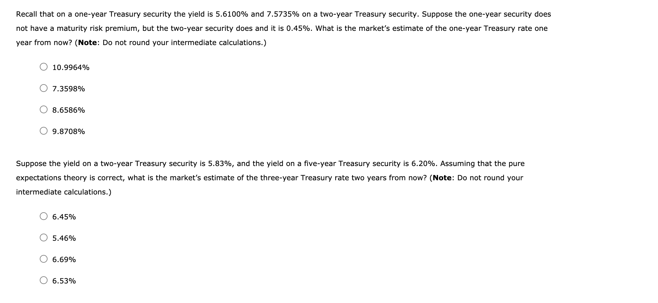 interest rates can be used to estimate future short-term interest rates. Based