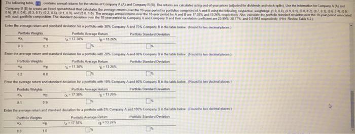 (1.0, e average apoualeturns over the 10 oarseriod for A and B