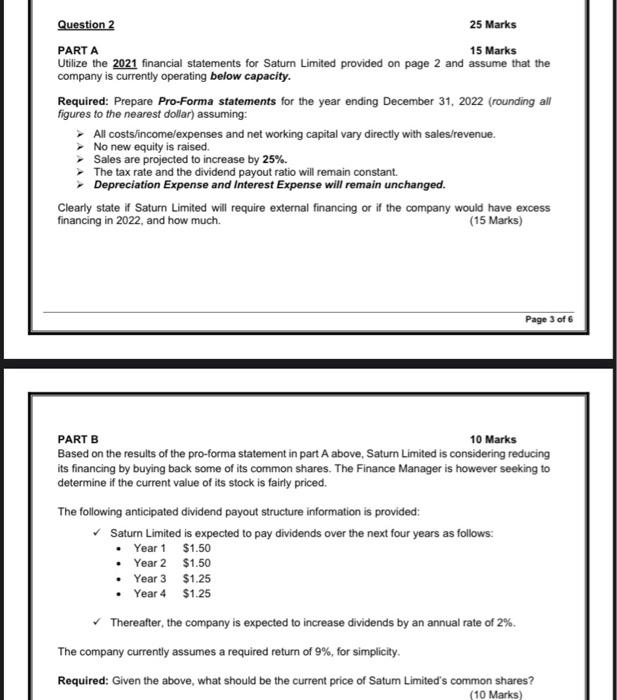 part b Question 2 25 Marks PART A 15 Marks Utilize the